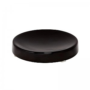 Eco Ceramic Soap Dish for Bathroom Countertop or Kitchen Sink -Matte Black