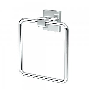 Elevate Solid Brass Towel Ring - Chrome