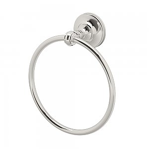Tavern Solid Brass Towel Ring - Polished Nickel