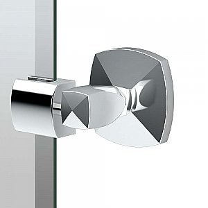 Jewel Solid Brass Frameless Oval Mirror - Chrome