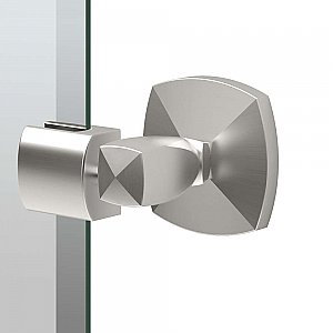 Jewel Large Frameless Rectangular Mirror - Satin Nickel