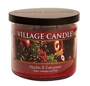 Village Candle Bowl - Apples and Evergreen
