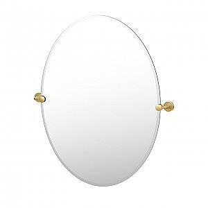 Latitude 2 Oval Mirror - Brushed Brass