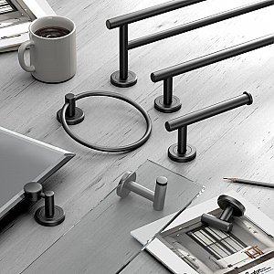 Latitude 2 Glass Shelf - Matte Black