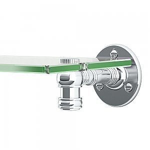 Cafe Glass Shelf - Chrome