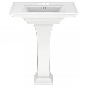 American Standard Town Square 30" Pedestal Sink - 4" Centerset Drilling - White