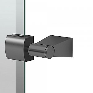 Bleu Solid Brass 26-1/2" Frameless Oval Mirror - Matte Black