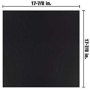 Klavier Matte Black 17-7/8" x 17-7/8" Porcelain Floor & Wall Tile - 5 Tiles Per Case - 11.25 Sq. Ft.