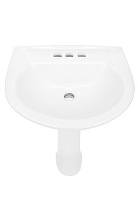 Mini Fiore 18" Vitreous China Pedestal Lavatory Sink