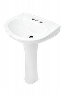 Mini Fiore 18" Vitreous China Pedestal Lavatory Sink