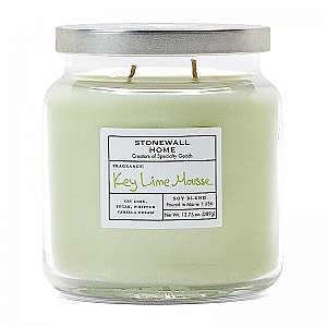 Stonewall Home Key Lime Mousse Medium Apothecary Jar Double Wick Candle - 13.75 oz.