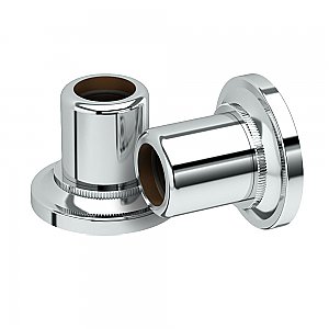 Curtain Rod Mounting Bracket Pair - Polished Chrome