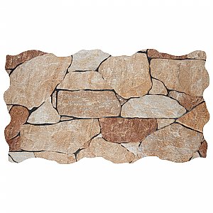 Masia Andorra Ocre 10-3/8" x 18-3/4" Ceramic Wall Tile - 8 Tiles Per Case - 10.88 Sq. Ft.