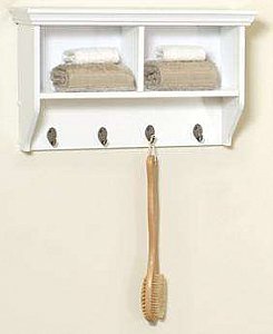 Collette Wall Shelf with Hooks