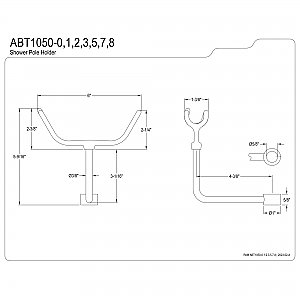 Vintage ABT1050-1 Hand Shower Cradle - Polished Chrome