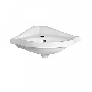 China Collection 16-3/4" Vitreous China Corner Sink