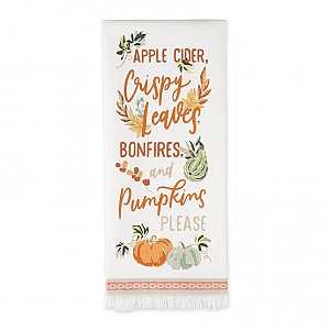 Design Imports Cotton Kitchen Towels - Apple Cider