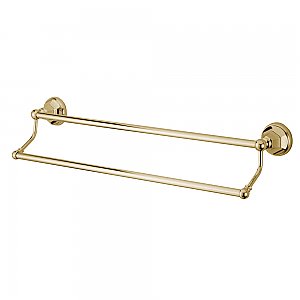 Metropolitan Collection 18" Double Towel Bar - Polished Brass