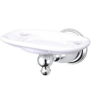 Kingston Brass BA7976C English Vintage Wall-Mount Toothbrush and Tumbler Holder - Polished Chrome