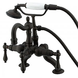 Kingston Brass CC2007T5 Vintage Clawfoot Tub Faucet with Hand Shower, Oil Rubbed Bronze
