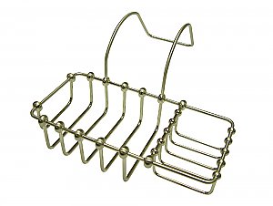 Clawfoot Bathtub Large Soap & Sponge Holder - Satin Nickel