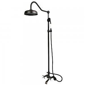 Kingston Brass CCK2665 Vintage Clawfoot Tub Faucet Package with Shower Combo, Oil Rubbed Bronze