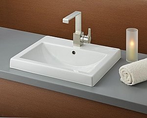 Camilla Vitreous China Semi-Recessed Sink Basin