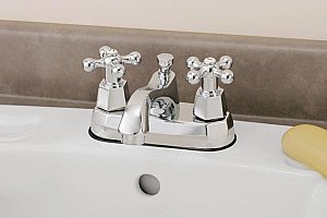4" Centreset Sink Faucet - Polished Chrome