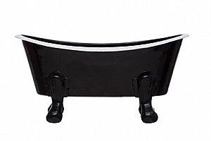 Enamel Bathtub Soap Dish - Black