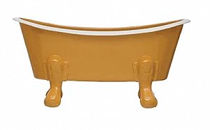 Enamel Bathtub Soap Dish - Dark Gold