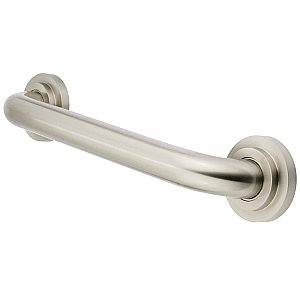 16" Manhattan Collection Safety Grab Bar for Bathroom - Brushed Nickel