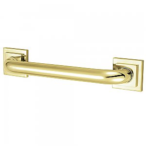 18" Claremont Collection Safety Grab Bar for Bathroom - Polished Brass