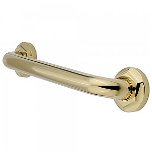 24" Metropolitan Collection Safety Grab Bar for Bathroom - Polished Brass