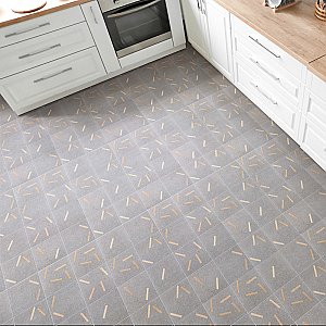 Komi Maolan Antracita 7-7/8" x 7-7/8" Porcelain Floor & Wall Tile - 25 Tiles Per Case - 11.25 Sq. Ft.