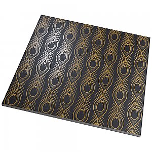 Art Deco Daiquiri Black 11-3/4" x 11-3/4" Porcelain Floor & Wall Tile - Per Case of 13 - 12.74 Sq. Ft.