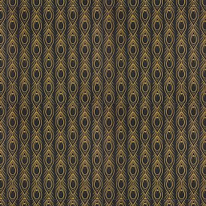 Art Deco Daiquiri Black 11-3/4" x 11-3/4" Porcelain Floor & Wall Tile - Per Case of 13 - 12.74 Sq. Ft.