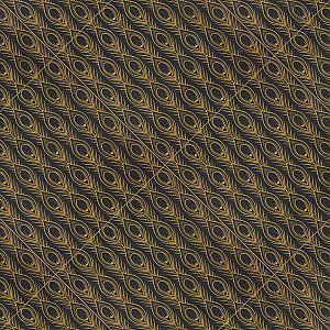 Art Deco Daiquiri Black 11-3/4" x 11-3/4" Porcelain Floor & Wall Tile - Per Case of 13 - 12.74 Sq. Ft.