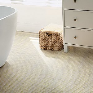 Art Deco Manhattan White 11-3/4" x11-3/4" Porcelain Floor & Wall Tile - Per Case of 13 - 12.74 Sq. Ft.