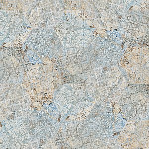 Carpet Hex Tapestry Natural 9-7/8 x 11-1/4" Porcelain Floor & Wall Tile - 17 Tiles Per Case - 10.03 Sq. Ft.