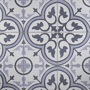 Amberes Azul II 13" x 13" Ceramic Floor & Wall Tile - 13 Tiles Per Case - 15.6 Sq. Ft.