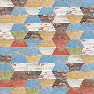 Karacter Hex Vintage 9-7/8" x 11-1/4" Porcelain Floor & Wall Tile - 17 Tiles Per Case - 10.03 Sq. Ft.