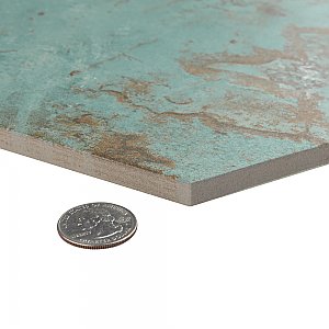 Zinc Hex Green 9-7/8" x 11-1/4" Porcelain Floor & Wall Tile - Sold Per Case of 17 - 10.03 Sq. Ft.