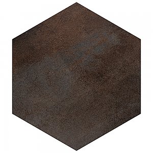Industrial Hex Multi Mix 8-1/2" x 9-7/8" Porcelain Floor & Wall Tile - 9 Tiles Per Case - 4.05 Sq. Ft.