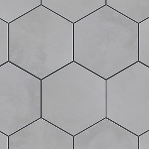 Industrial Hex White 8-1/2" x 9-7/8" Porcelain Floor & Wall Tile - 9 Tiles Per Case - 4.05 Sq. Ft.