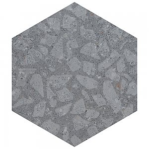Recycle Hex Venice 8-1/2" x 9-7/8" Porcelain Floor & Wall Tile - 9 Tiles Per Case - 4.05 Sq. Ft.