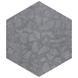 Recycle Hex Venice 8-1/2" x 9-7/8" Porcelain Floor & Wall Tile - 9 Tiles Per Case - 4.05 Sq. Ft.