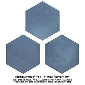 Horizon Hex Azul 7-3/4" x 9" Porcelain Floor & Wall Tile - 24 Tiles Per Case - 8.88 Sq. Ft.