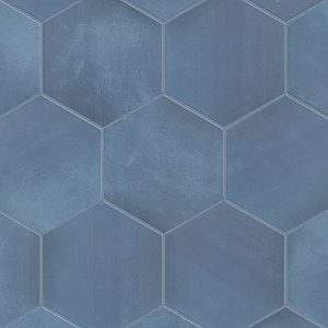 Horizon Hex Azul 7-3/4" x 9" Porcelain Floor & Wall Tile - 24 Tiles Per Case - 8.88 Sq. Ft.