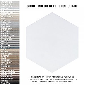 Horizon Hex Blanco 7-3/4" x 9" Porcelain Floor & Wall Tile - Per Case of 24 - 8.88 Sq. Ft