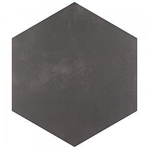 Horizon Hex Nero 7-3/4" x 9" Porcelain Floor & Wall Tile - Per Case of 24 - 8.88 Sq. Ft